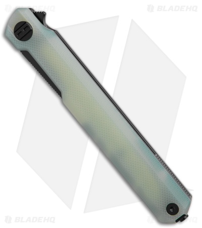 Bestech Knives Duoz Liner Lock Knife Jade G-10 (3.3" Black PVD)