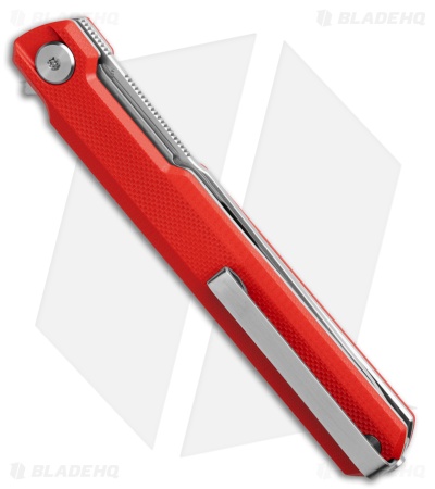 Bestech Knives Duoz Liner Lock Knife Red G-10 (3.3" Satin)
