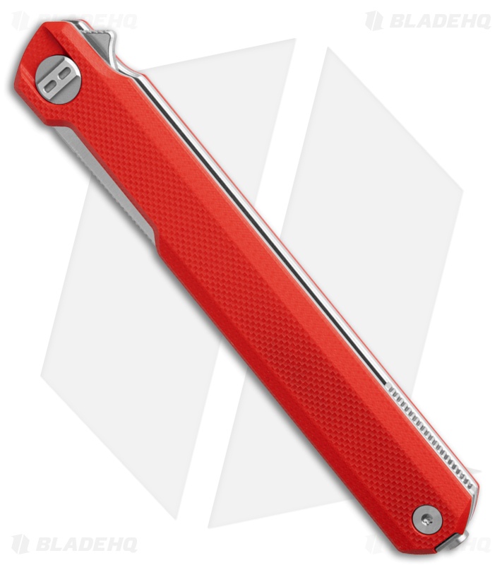 Bestech Knives Duoz Liner Lock Knife Red G-10 (3.3" Satin)