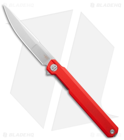 Bestech Knives Duoz Liner Lock Knife Red G-10 (3.3" Satin)
