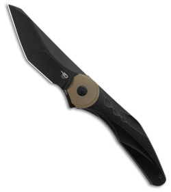 Bestech Knives Excentric Frame Lock Knife Black SW Titanium (3.9" Black SW)