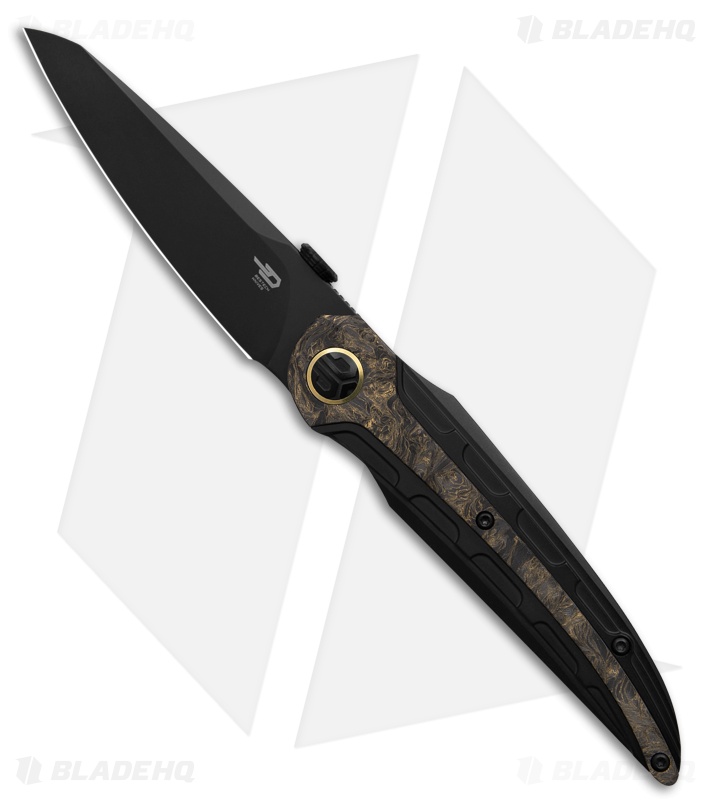 人文 marquiscount Bestech Knives Prydwen Knife Carbon Fiber/Ti MagnaCut Black