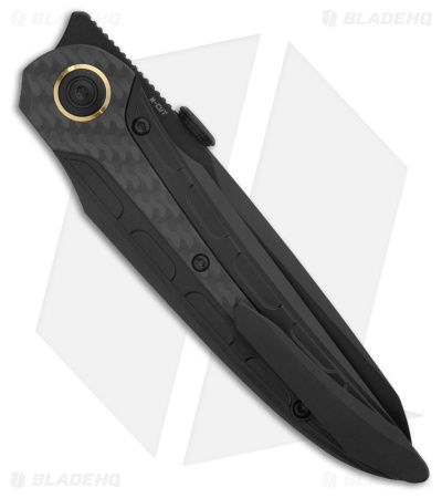 Bestech Knives Prydwen MagnaCut Frame Lock Knife Ti/ Carbon Fiber (3.6" Black)