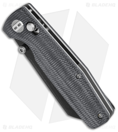 Bestech Knives Slasher Bar Lock Knife Black Micarta (3" Black D2) BG43A-2