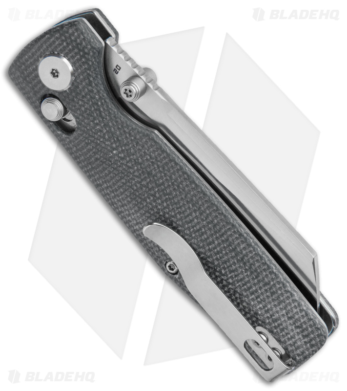 Bestech Knives Slasher Bar Lock Black Micarta (3" Stonewash D2) BG43A-1