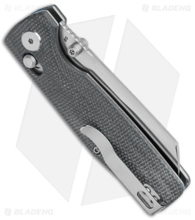 Bestech Knives Slasher Bar Lock Black Micarta (3" Stonewash D2) BG43A-1