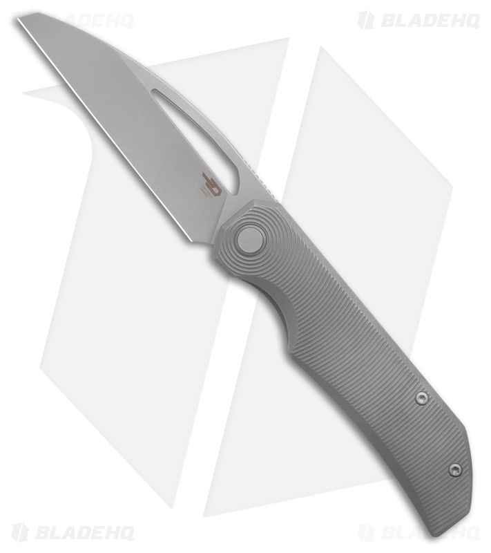 Bestech Knives TAIPAN Frame Lock Knife Dark Gray SW Titanium (3.7" Dark Gray SW)