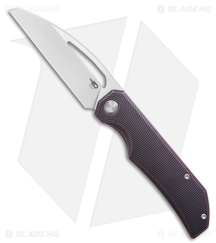 Bestech Knives TAIPAN Frame Lock Knife Purple Titanium