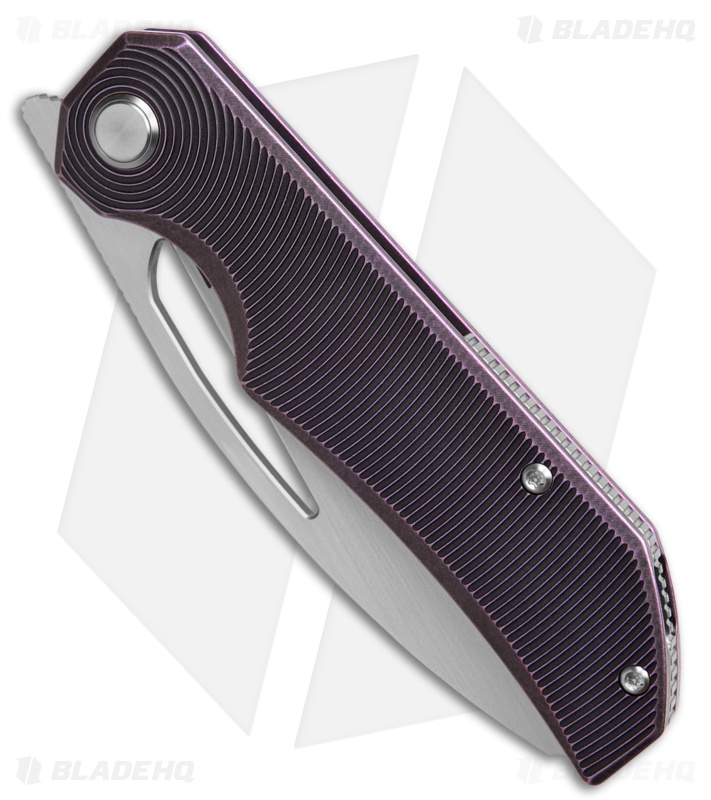 Bestech Knives TAIPAN Frame Lock Knife Purple Titanium