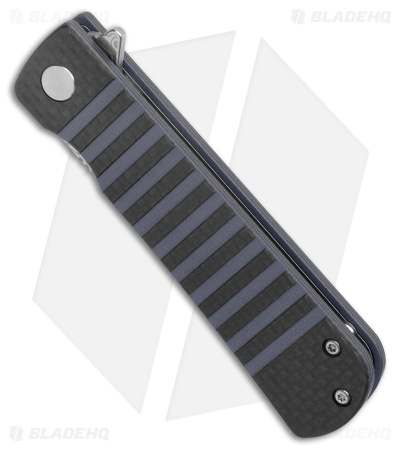 Bestech Knives Titan Liner Lock Knife Blue/G-10 CF (3" Damascus) BL05A