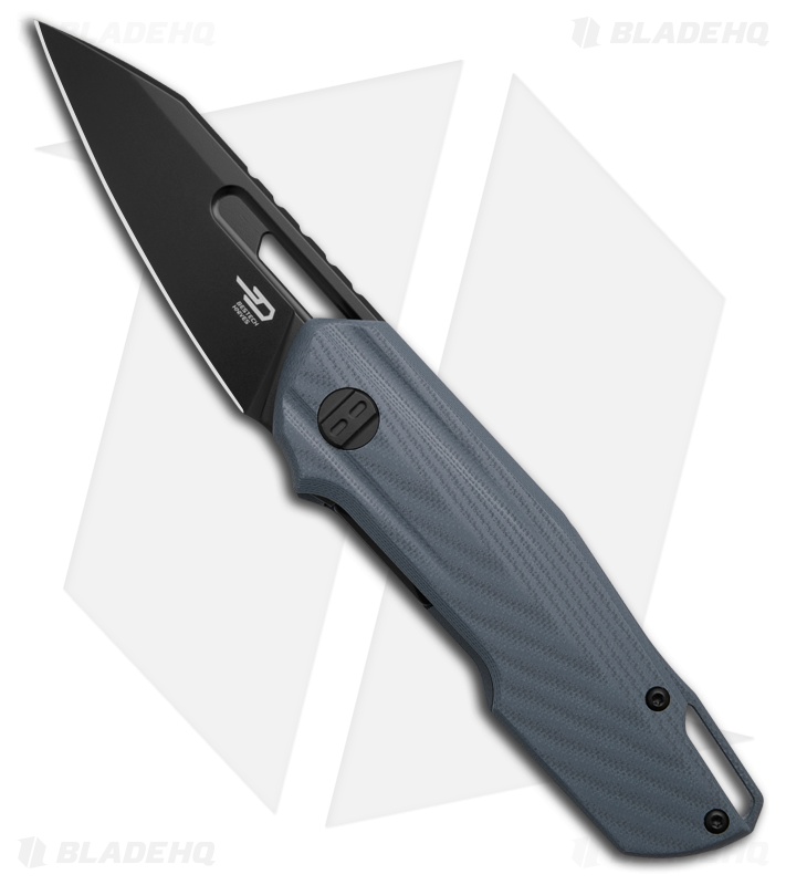 Bestech Knives Toddler Liner Lock Knife Gray G-10 (3" Black SW) BG64E