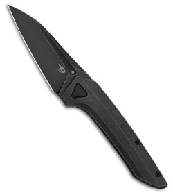 Bestech Knives VK-NAVI Frame Lock Knife Black Titanium (3.3" Black SW)