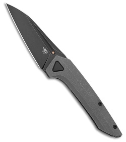 Bestech Knives VK-NAVI Frame Lock Knife Dark BB Titanium (3.3" Black SW) BT2404D