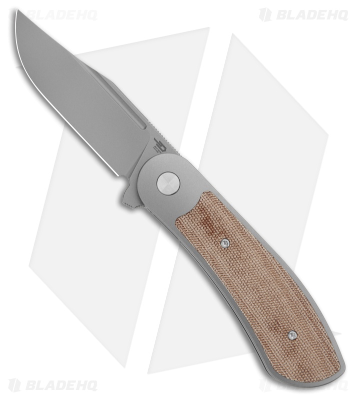 「✩」Brighte Bestech Knives Vestige Knife Natural Micarta/Ti MagnaCut SW