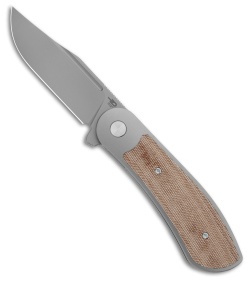 Bestech Knives Vestige Frame Lock Knife White BB Ti/Natural Micarta (3.5" SW)