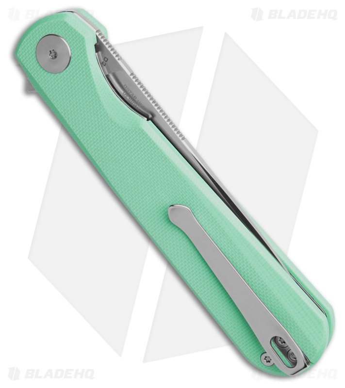 Bestechman Flick Liner Lock Knife Aqua G-10 (3.5" Satin) 