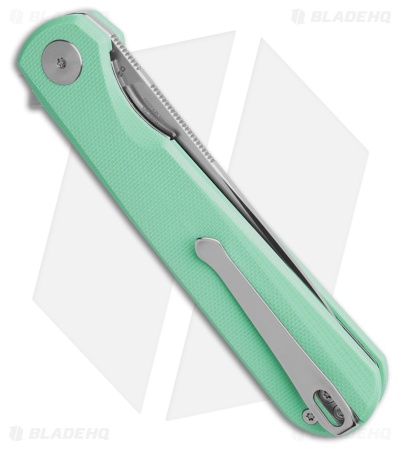 Bestechman Flick Liner Lock Knife Aqua G-10 (3.5" Satin) 