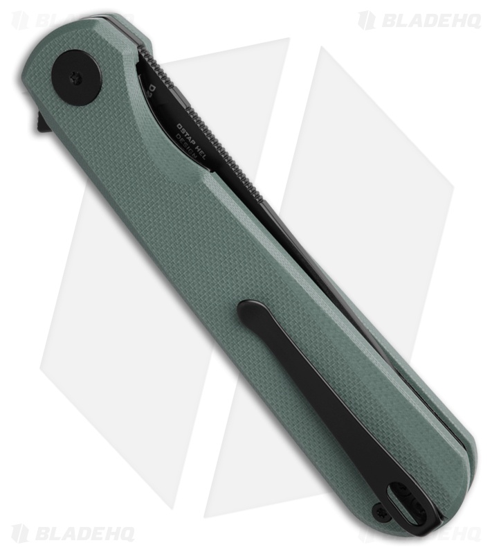 Bestechman Flick Liner Lock Knife Gray G-10 (3.5" Black) 