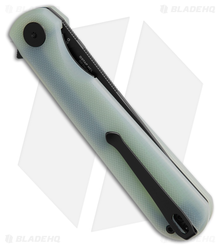 Bestechman Flick Liner Lock Knife Jade G-10 (3.5" Black) 