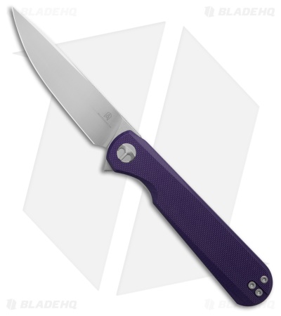 Bestechman Flick Liner Lock Knife Purple G-10 (3.5" Satin) 