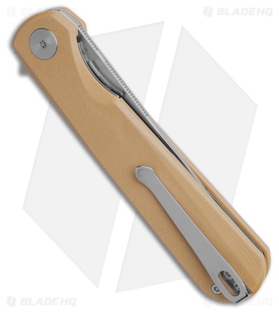 Bestechman Flick Liner Lock Knife Tan G-10 (3.5" Satin) 
