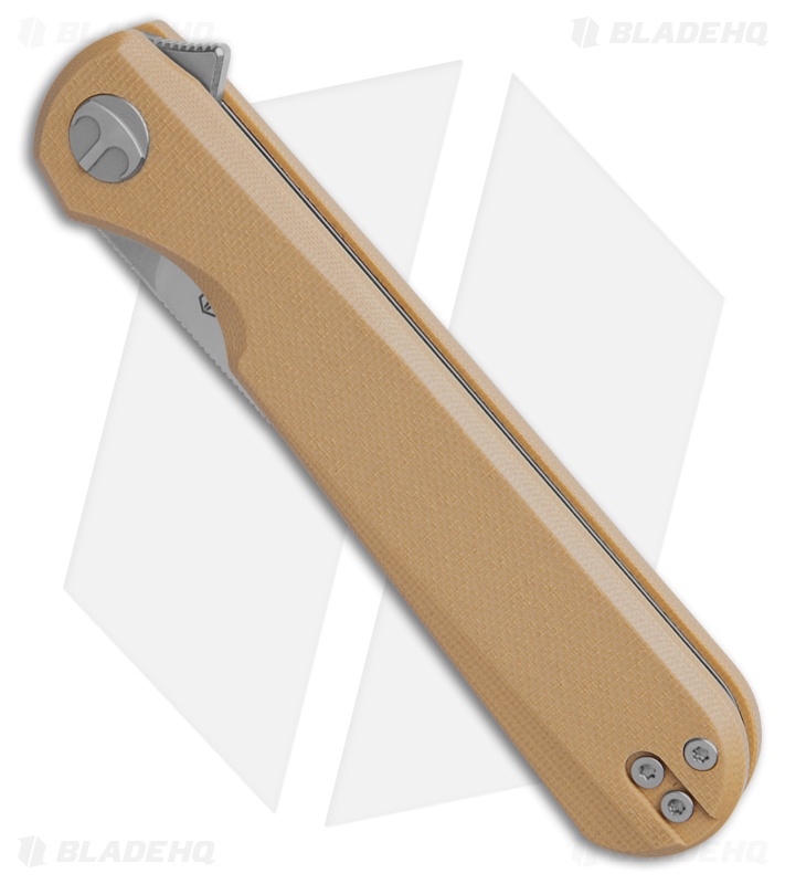 Bestechman Flick Liner Lock Knife Tan G-10 (3.5" Satin) 