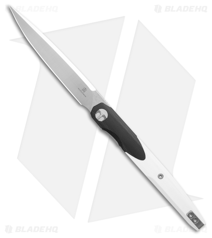 Bestechman Lanza Liner Lock Knife Black/White G-10 Satin
