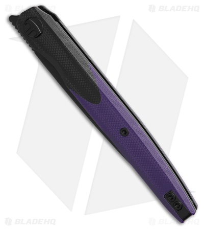 Bestechman Lanza Liner Lock Knife Purple/Black G-10 (3.4" Black) 