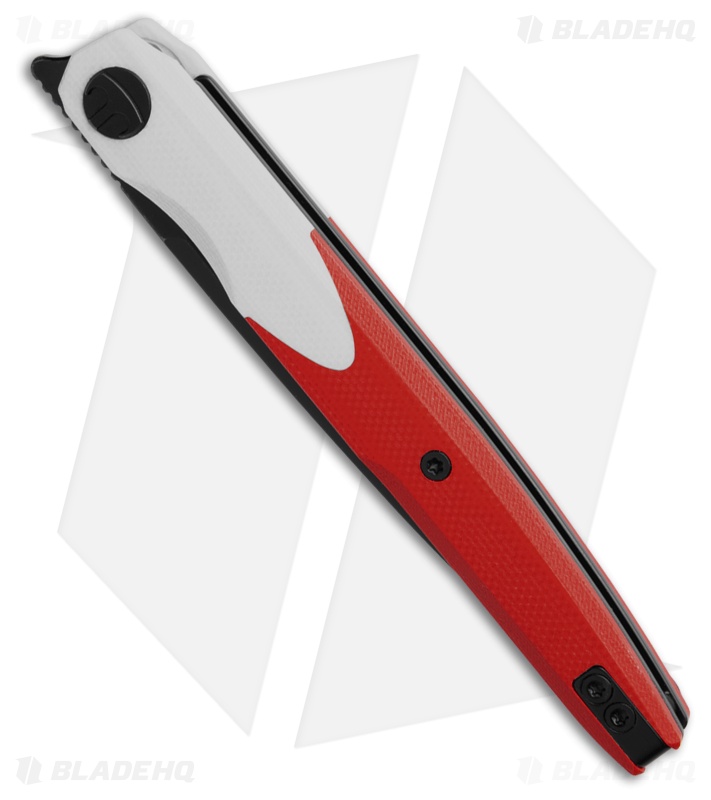 Bestechman Lanza Liner Lock Knife Red/White G-10 (3.4" Black) 
