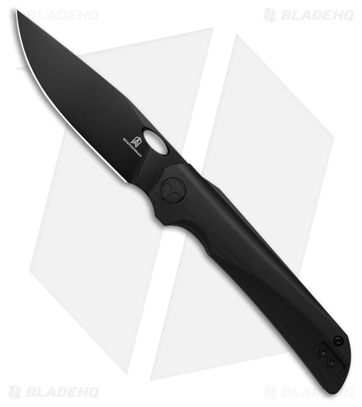 Bestechman Smuga Liner Lock Knife Black G-10 (3.6" Black PVD)