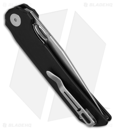 Bestechman Smuga Liner Lock Knife Carbon Fiber Pattern Black G-10 (3.6" SW)