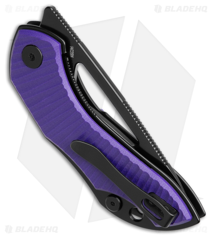 Bestechman Triassic Knife Purple G-10 Black PVD