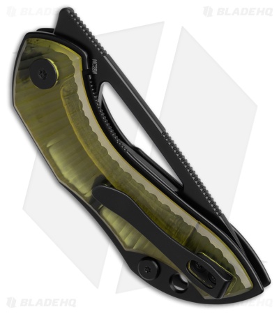 Bestechman TRIASSIC Liner Lock Knife Ultem (2.5" Black Stonewash)