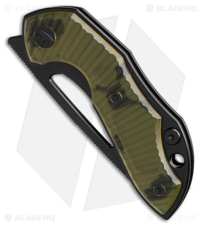 Bestechman TRIASSIC Liner Lock Knife Ultem (2.5" Black Stonewash)