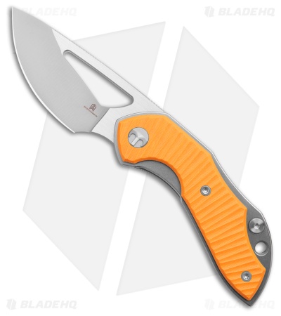 Bestechman TRIASSIC Liner Lock Knife Yellow G-10 (2.5" Satin)