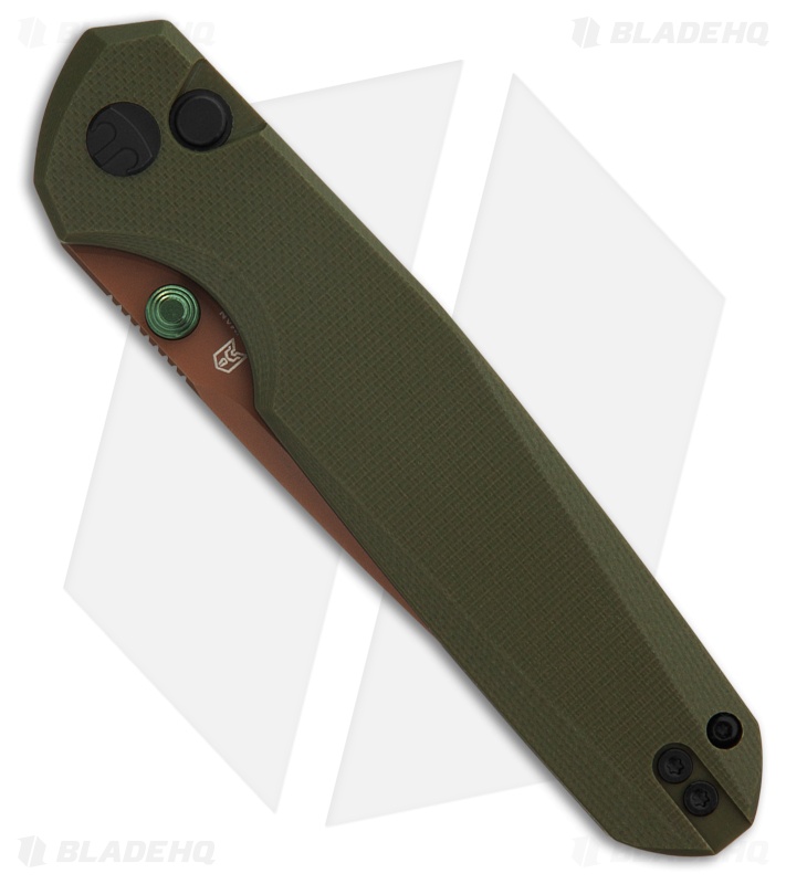 Bestechman Velix Knife OD Green G-10 Black