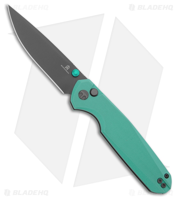 Bestechman Velix Button Lock Knife Tiffany Light G-10 (3.3" Gray) BMK07D