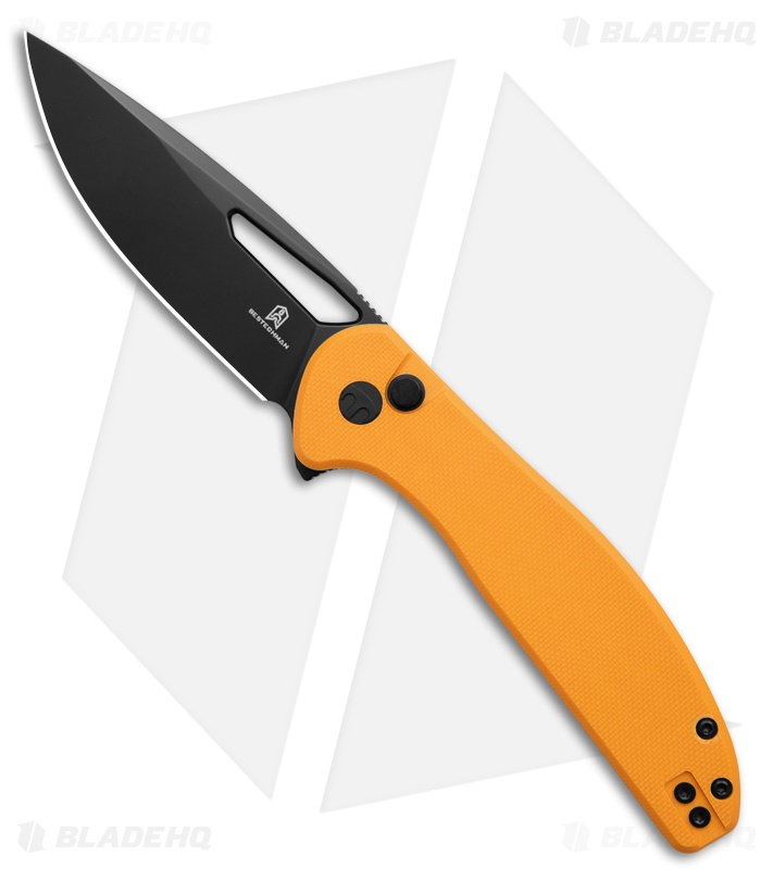 Bestechman Whalefin Knife | Yellow G-10 | Black PVD
