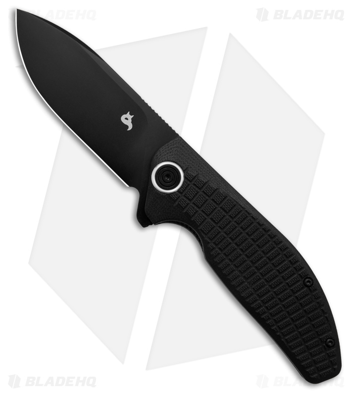 BlackFox Acutus Liner Lock Knife Black G-10 (3.4" Black) BF764BB