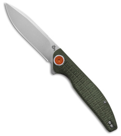 BlackFox Artia Liner Lock Knife OD Green G-10 (3.5" Stonewash) BF765OD