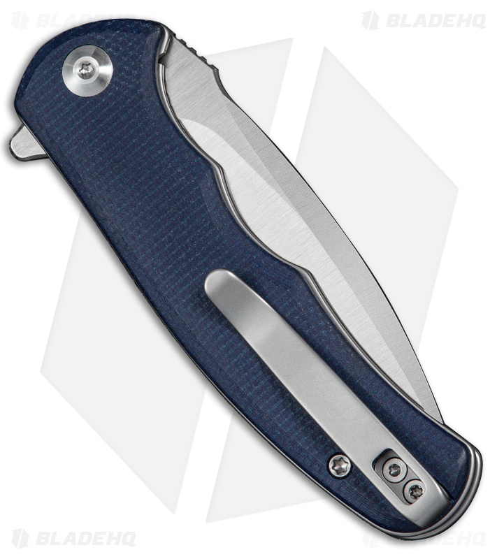 CIVIVI Mini Praxis Liner Lock Knife Blue Canvas Micarta (2.98" Satin)