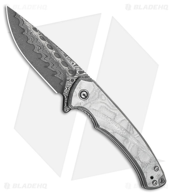 CIVIVI Voidflare Knife Aluminum Foil G-10 Damascus