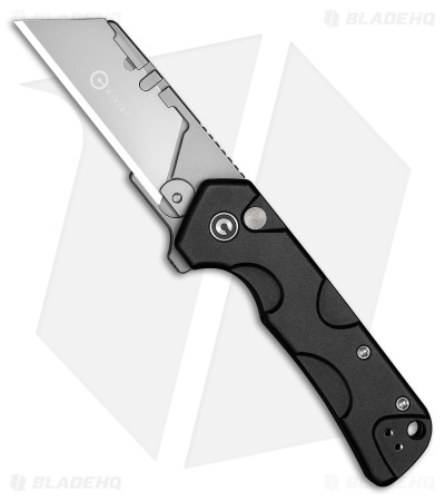 CIVIVI Pulsara Button Lock Utility Knife Black Aluminum (2.4" Utility)