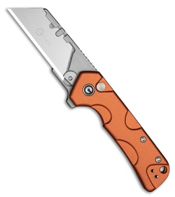CIVIVI Pulsara Button Lock Utility Knife Orange Aluminum (2.4" Utility)