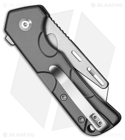 CIVIVI Pulsara Button Lock Utility Knife Gray Aluminum (2.4" Utility)