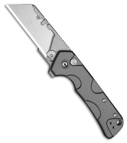 CIVIVI Pulsara Button Lock Utility Knife Gray Aluminum (2.4" Utility)