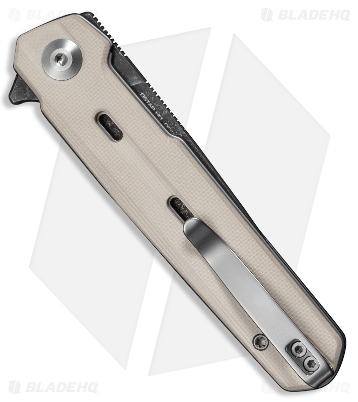 CIVIVI Navo Liner Lock Knife Ivory G-10 (3.25" Damascus)