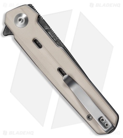 CIVIVI Navo Liner Lock Knife Ivory G-10 (3.25" Damascus)