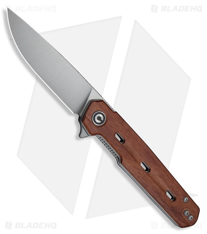 CIVIVI Navo Wood Drop Point Satin Nitro-V