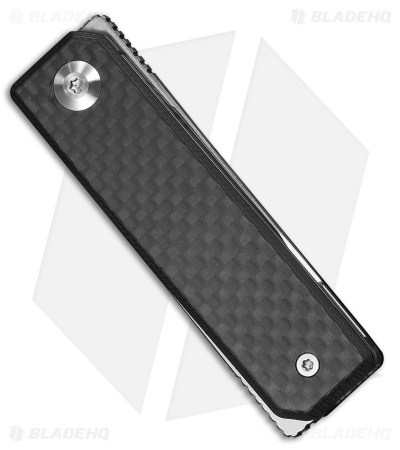CIVIVI Kukei Liner Lock Knife Black G-10 + Twill Carbon Fiber Overlay (2" Satin)